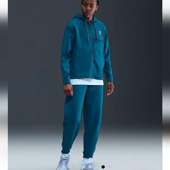 NWT Sabrina Ionescu Unisex Teal Hooded Tracksuit Set